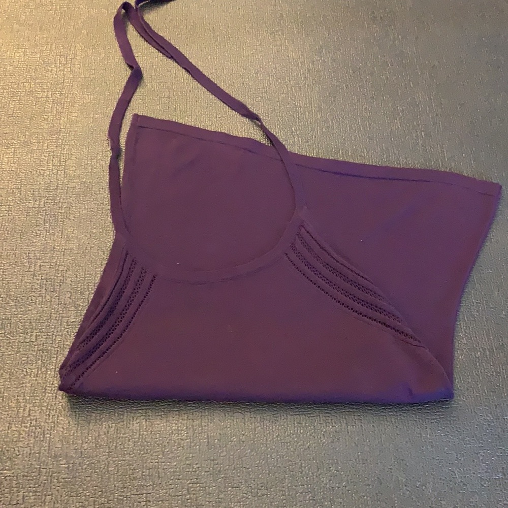 Talbots Plum Halter Tank Top-S - Picture 5 of 7